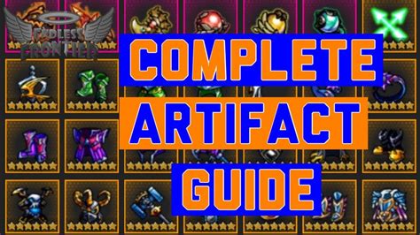 endless frontier artifact guide|Artifacts .